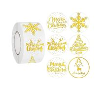 Sticker Roll - 500 Pieces Thin Tree Decals, Reward Stickers, Adhesive Sticker Christmas Decals - For Boy Girl School Home Classroom Craft Parties Activities Scrapbooking Journal