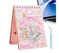 Sticker Room Scene Book,Cartoon Scene Large Stickers |Reusable Creative Book Cute Decal Scrapbooking & Stamping For Boy School Home Playtime Travel Girl Preschoolers Develop Skills Adults