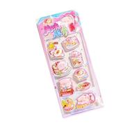 Sticker Scene - Cute Stickers | 220x93mm Pvc Craft Labels with Water Effect, Lightweight 38g Material Scrapbooking Labels, Teacher Resources, Decorative Scrapbooking Supply for Phone Journal