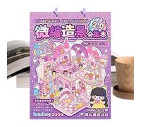 Sticker Scene - DIY Cartoon Fun Craft Supplies, Miniature Landscape Sticker Scene Book for Kids, Adults, Scrapbooking, Notebook, Journal, Home, School, Birthday, Holiday, Party