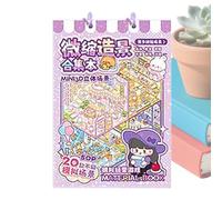 Sticker Scene - DIY Cartoon Fun Craft Supplies, Miniature Landscape Sticker Scene Book for Kids, Adults, Scrapbooking, Notebook, Journal, Home, School, Birthday, Holiday, Party