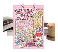 Sticker Scene - DIY Cartoon Fun Craft Supplies | Miniature Landscape Sticker Scene Book for Kids, Scrapbooking, Notebook, Journal, Home, School, Birthday, Holiday, Party, Crafts, Creative Projects