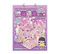 Sticker Scene - Fournitures Créatives DIY Amusantes Aux Illustrations Caricatura,Livre De Scene Miniature Avec Autocollants 3D - Pour Et Adultes Activités Créatives Carnet Journal Regalo