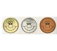 Sticker Solutions dorado, plateado, bronce Smile pegatinas (Pack de 180)