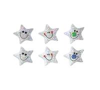 Sticker Solutions Sparkling Silver Star Stickers (Pack of 54)
