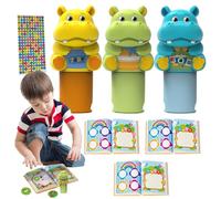 Sticker Stamper - Juego de sellos para niños, pegatinas de animales, pegatinas y libros de actividad, actividades de para niños y niñas de 3 años, kits de manualidades, cestas de Pascua