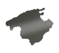 Sticker younikat silueta de la isla de Mallorca antracita I 10 x 7,8 cm I pegatina para coche idea de regalo I dv1351