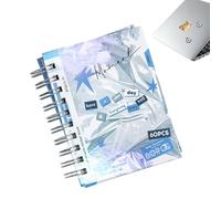 Stickerbücher für Kinder | Handyhüllen-Sticker,Trinkflaschen -Sticker,für Laptop, Planer, Journaling, Scrapbookbasteln, Kartenbasteln, Schulprojekte, Partygeschenke Kolleer, Studenten, Erwachsene