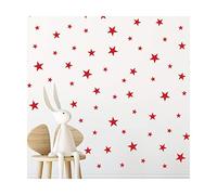 StickerDeen Calcomanías de estrella roja para decoración de guardería, calcomanías de vinilo extraíbles para pared, calcomanías de vinilo para pared (paquete de regalo de 166)