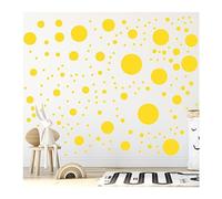 StickerDeen Más de 500 calcomanías de pared circulares de lunares surtidos para dormitorio de niños, sala de estar, aula, decoración de sala de juegos, calcomanías de pared de vinilo extraíbles