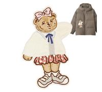 Stickerei-Patches Für Kleidung - Cartoon-Bär-Stich-Design-, Aufnäher-Reparatur-Abzeichen-Set, Rucksack-Hut-Taschen-Applikation | Die Kreative Stoffveredelung Stellt Den Kleidungsstil Beim DIY-