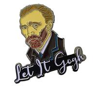 Stickeroonie Let it Gogh - Pin de solapa esmaltado, diseño con texto en inglés