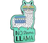 Stickeroonie - Pin de solapa esmaltado con diseño de llama sin drama (3,81 cm)