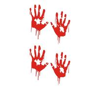 Stickers de Vinilo Impermeables, 2 pares Adhesivo de para Coche Pegatina Calcomanías Etiqueta Engomada, ensangrentadas rastros de sangre pegatina coche pegatina horror halloween sticker