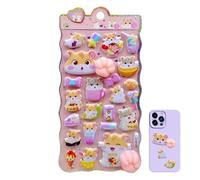 Stickers Dibujos Animados Niños,Calcomanías Estéticas Para Papelería,Mini Animales 3D Juguete | Para Skateboard Maleta Niños Niñas Adolescentes Estudiantes Scrapbook Journal