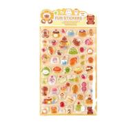 Stickers for Kids - Cartoon Animal Decals for Party | 3D Puff Sticker Set, Laptop Birthday Classroom Activity Reward Accessory, Greeting Card Decoration, Fun Collectible