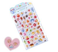 Stickers for Kids - Cartoon Animal Decals for Party | 3D Puff Sticker Set, Laptop Birthday Classroom Activity Reward Accessory, Greeting Card Decoration, Fun Collectible