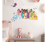 Stickers repositionnables - Princesses Disney et Motifs Floraux - 91 cm x 42 cm