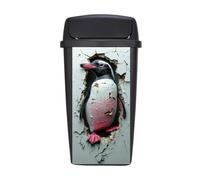 Stickers Rosa Negro Impermeable Pvc Autoadhesivas Decorativa Stickers, Pegatinas Para Cubo De Basura Con Ruedas,Refrigeradores, Casas, Jardín 30X70Cm*2