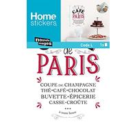 Stickers tansfert Mensajes café de Paris Nouvelles Images