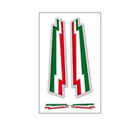Stickerslab - 4 pegatinas con la bandera italiana, flechas de vinilo, ultrarresistentes, para moto Vespa, coches o cascos