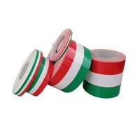 StickersLab Cinta adhesiva tricolor con la bandera de Italia, a rayas, en 4 medidas 10cm, Lunghezza - 1 metro