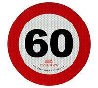 STICKERSLAB GHIRARDI Avanti trendstore - Marca Disco limite Velocidad Adhesivo retroiriflettente 3 m homologados de Clase 2 60 km/h