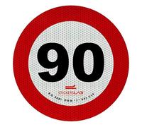 StickersLab - Placa de disco de limitación de velocidad de aluminio reflectante 3M homologados clase 2