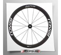 Stickersland Kit adhesivos para llantas de bicicleta compatible con Rapid CLX de vinilo blanco brillante | Juego decorativo impermeable para llantas, casco y cuadro | Resistentes a la intemperie