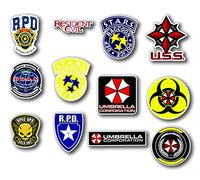 STICKERZZZ!!! Umbrella Corporation Resident Evil - Juego de 12 pegatinas impresas digitalmente en un soporte ORAFOL con tamaño 53 x 33 cm
