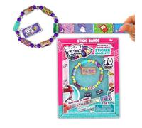 Sticki Rolls Sticki Bands, Pulsera Adhesiva portátil, 70 Mini calcomanías y Estilos