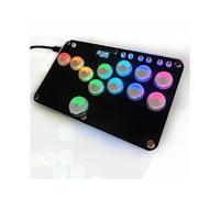 Stickless Arcade Stick Controller for PS4/PS5 Supports Kailh Hot-Swap RGB Button-Type Hitbox Fightstick