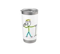 Stickman Comedia Stand Up Vaso térmico de acero inoxidable de doble pared