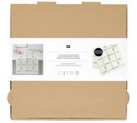 Stickpackung, Gezählter Kreuzstich Tischläufer Wiesenblümchen, 42 x 164 cm, 100% Leinen