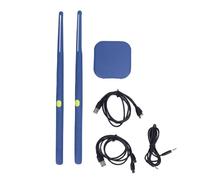 Sticks de Batería de Aire, Juego de Tambores Electrónicos Portátiles Práctica Silenciosa 8 Suena 3D Sensación de Movimiento para Principiantes y Profesionales