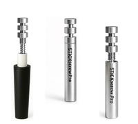 Stickscrew Pro - Extractor de bordado inteligente original que elimina los filtros rotos y libera el soporte, compatible con IQOS ILUMA Prime One TEREA Sticks (plata)