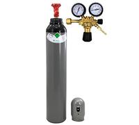 STICKSTOFF - Botella de gas - 8 l - 1,6 m³ - 200 bar - Nitrógeno - Aire acondicionado - Soldadura - Inflado de neumáticos con reductor