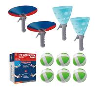 Sticky Ball Catch Game, atrapar y lanzar raquetas de balonmano | Pelota de remo impermeable 2 en 1 y juego de captura | Pop and Catch Ball, juguete interactivo para niños al aire libre para