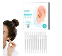 Sticky Ear Cleaning Stick 24 unidades de tapones para los oídos | Herramienta para remover cerumen con sacapuntas para baño, dormitorio, gimnasio, escuela, hogar, hotel, bienestar