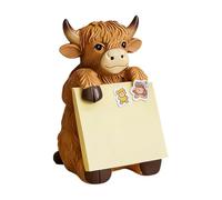 Sticky Note Dispenser - Cute Cow Holder | Cow Design Memo Pad Stand For Office Desk, Cute Animal Sticky Note Holder For Home, Studio, School, Classroom, College & University Students