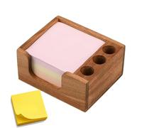 Sticky Note Dispenser Holder - Wooden Desk Memo Pad Storage,Memo Pad Holder for Desk - for Bedrooms Den Shelf Bookshelf Kids Boys Girls Children Teens Adults Women Men