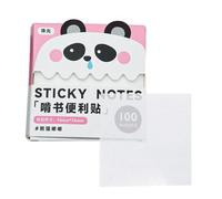 Sticky Notes - 100 hojas transparentes extraíbles translúcidas | Bloc de notas autoadhesivas para escuela, oficina, trabajo, hogar, aula, estudio, diario, planificador, libro, escritorio