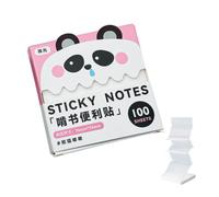 Sticky Notes - 100 hojas transparentes extraíbles translúcidas | Pestañas adhesivas autoadhesivas para escuela, oficina, trabajo, hogar, aula, estudio, diario, planificador, escritorio