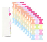 Sticky Notes, 240 Pièces de Notes Adhésives en Couleurs 15.3x8.5 cm Marqueurs Latéraux Feuilles Adhésives pour le Bureau École Organisation pour les Étudiants Enseignants Employés de Bureau Pratique