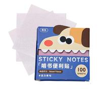 Sticky Notes - Bloc de escritura extraíble transparente translúcido | Libros, blocs de notas de anotación para escuela, oficina, trabajo, hogar, aula, estudio, diario, planificador, escritorio