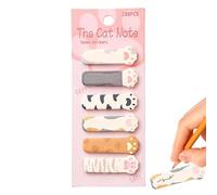 Sticky Notes - Cute Cartoon Cat Memo Pads, Colorful Page Markers Set with Strong Adhesive Grip Smooth Writing Bright Animal Designs, Ideal for Study Planning Journaling Reminders School