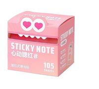 Sticky Notes, Pull-Out Sticker Tabs Roll, 7.5x7cm/2.95x2.76 inches 105 Sheets Colorful Memo Pads, Rolls Multicolor for School Notebook Highlights Reminder Home Use Paper