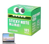Sticky Notes, Pull-Out Sticker Tabs Roll, 7.5x7cm/2.95x2.76 inches 105 Sheets Colorful Memo Pads, Rolls Multicolor for School Notebook Highlights Reminder Home Use Paper