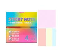 Sticky Notes Transparent 4 Sizes 240 Sheets Pull Out Glitter Self-Adhesive | Shimmer Sticky Tabs Memo Pad for Teacher Student Book Annotation To-Do List Journal