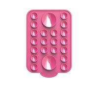 Sticky Phone Grip, Silicone Mount Holder, 3.5x2.36x0.28inches, Magnetic Suction Cup Design, Reusable Strong Adhesion, Ideal for Door, Wall, Window, Vlogging, Travel, Bathroom Use, Black/White/Pink